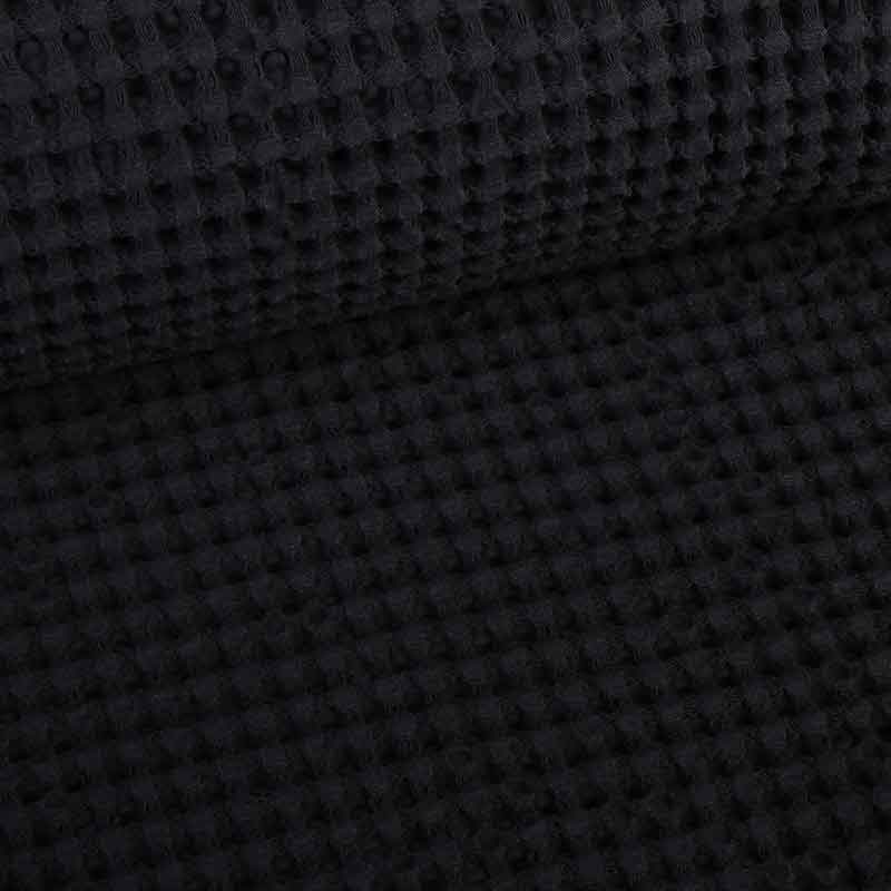 Tissu gaufré grand noir