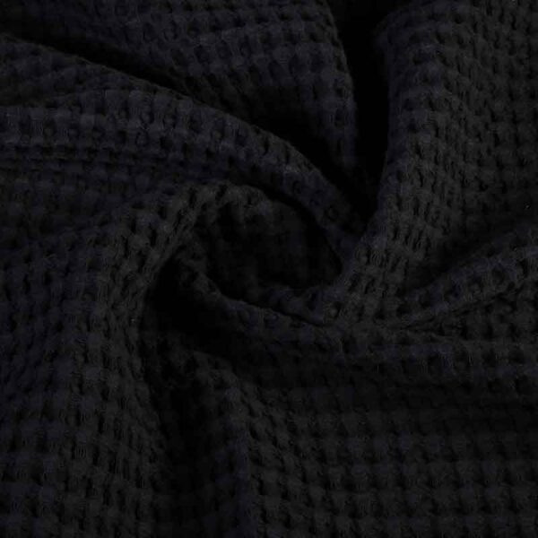 Tissu gaufré grand noir