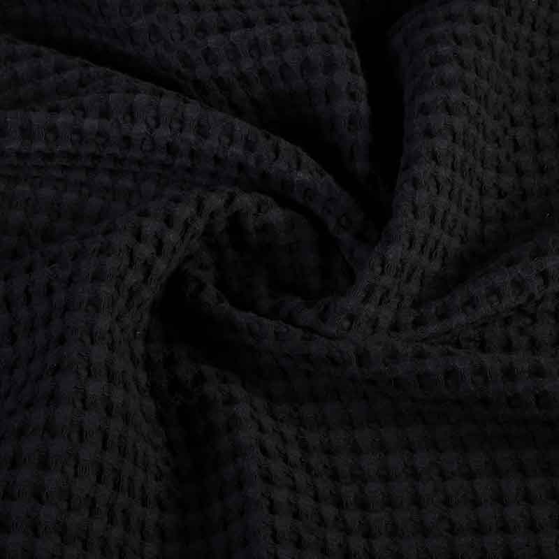 Tissu gaufré grand noir