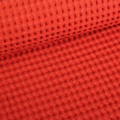 Tissu gaufré grand rouille