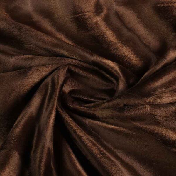 Tissu Velboa marron