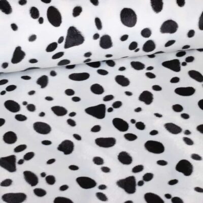 Tissu Velboa imprimé dalmatien