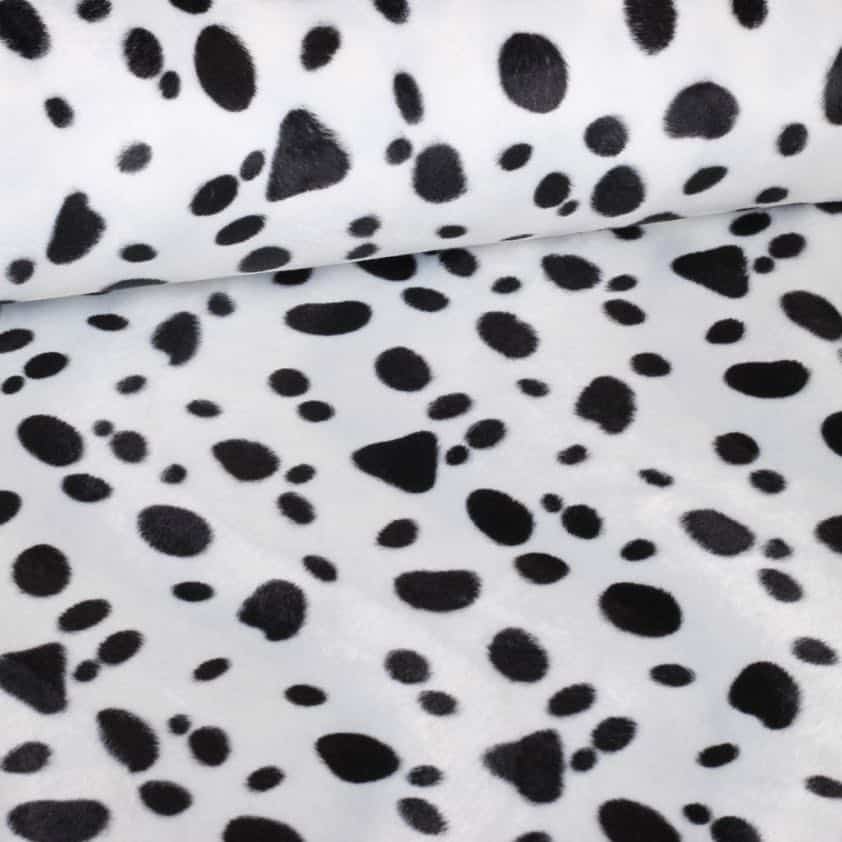 Tissu Velboa imprimé dalmatien