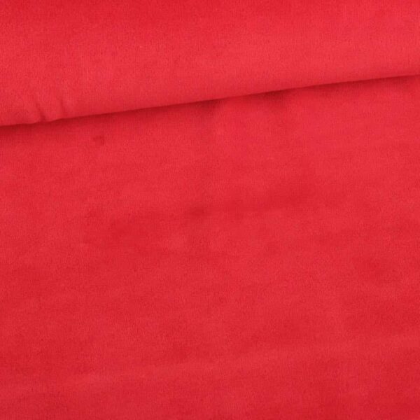 Tissu Nicky velours rouge