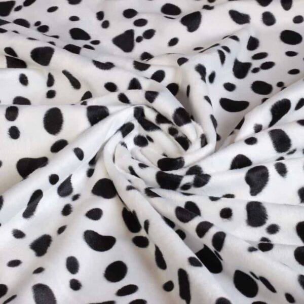 Tissu Velboa imprimé dalmatien