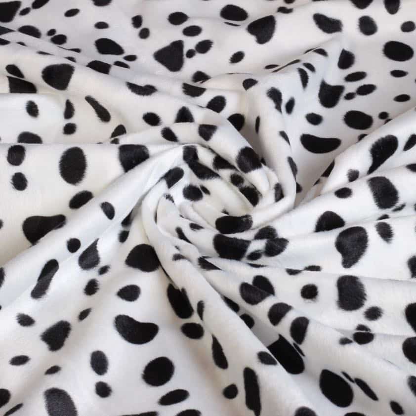 Tissu Velboa imprimé dalmatien