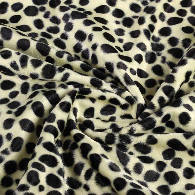 Tissu Velboa imprimé léopard