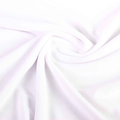 Tissu Nicky velours blanc