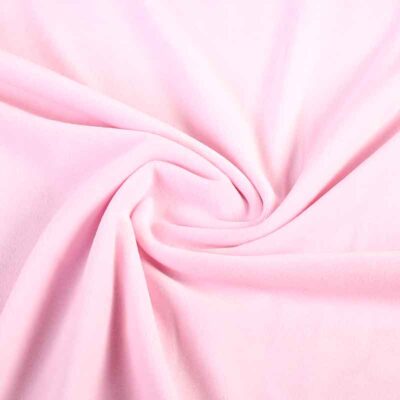 Tissu Nicky velours rose bébé