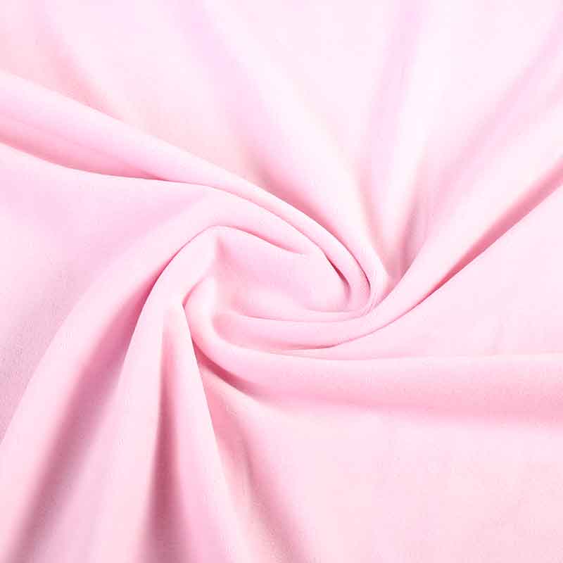Tissu Nicky velours rose bébé