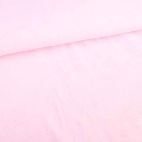 Tissu Nicky velours rose bébé