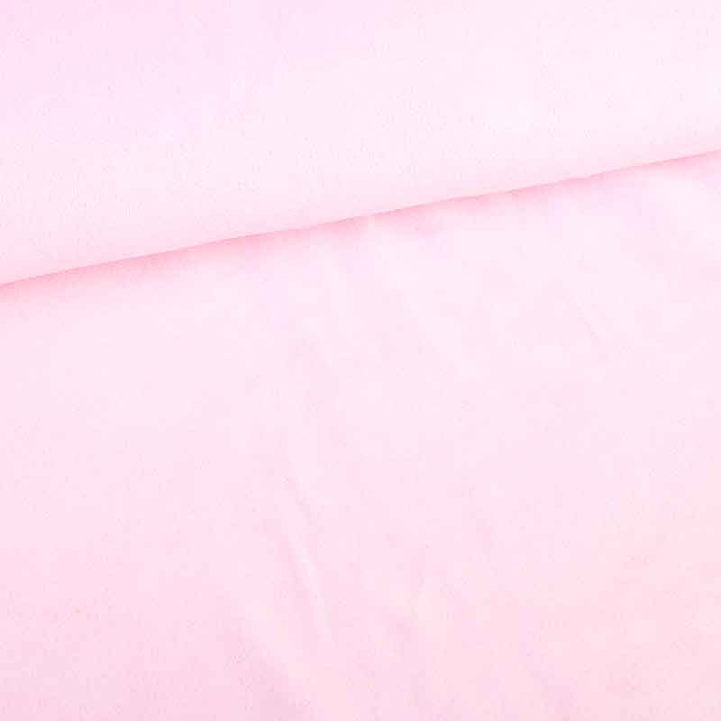 Tissu Nicky velours rose bébé