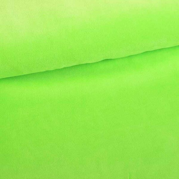 Tissu Nicky velours citron vert