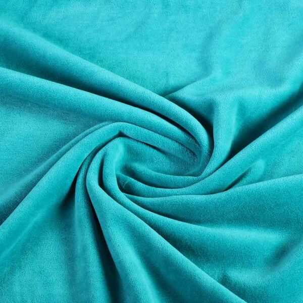 Tissu Nicky velours petrol
