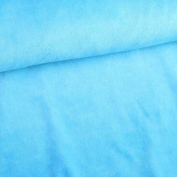 Tissu Nicky velours aqua