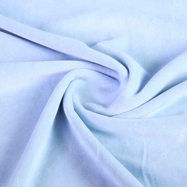 Tissu Nicky velours bleu bébé
