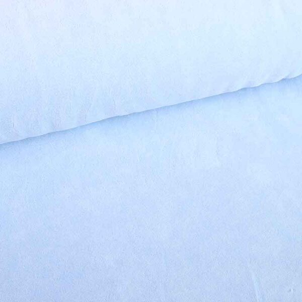 Tissu Nicky velours bleu bébé