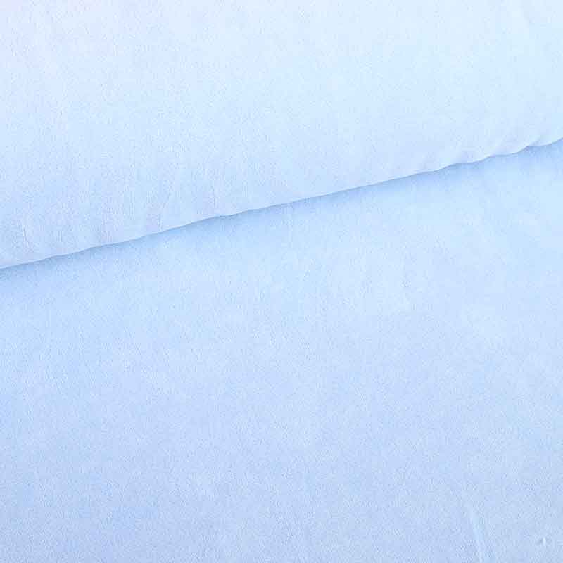 Tissu Nicky velours bleu bébé