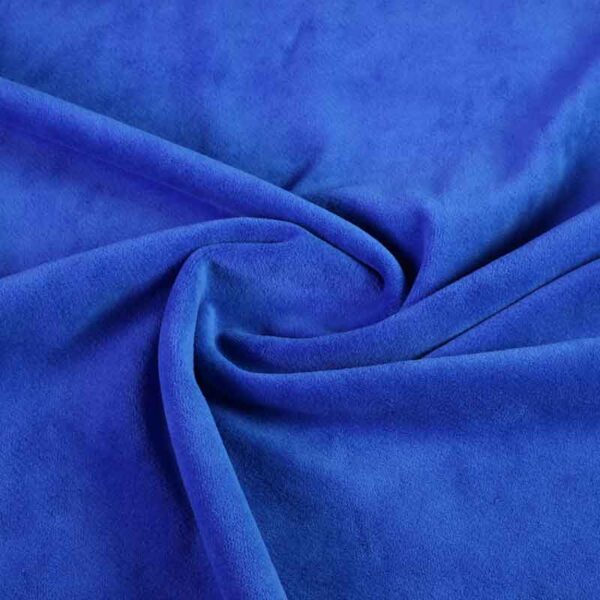 Tissu Nicky velours cobalt