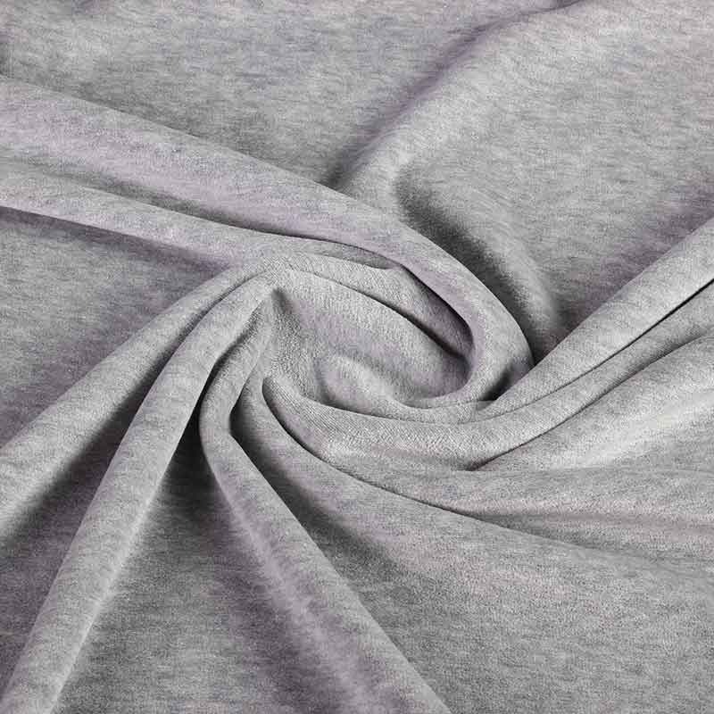 Tissu Nicky velours gris chiné