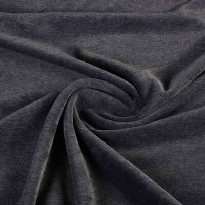 Tissu Nicky velours anthracite