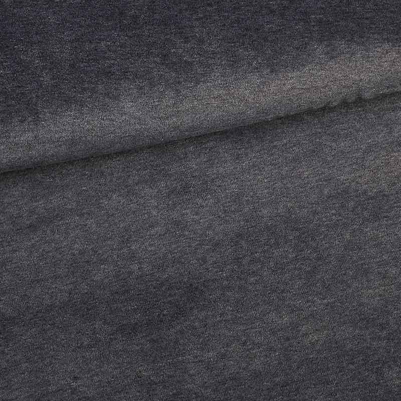 Tissu Nicky velours anthracite