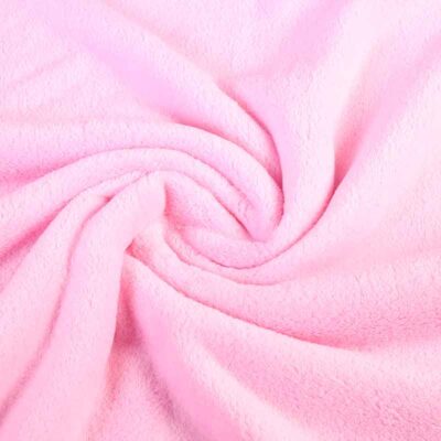 Tissu fleece wellness rose