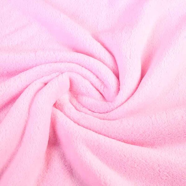 Tissu fleece wellness rose