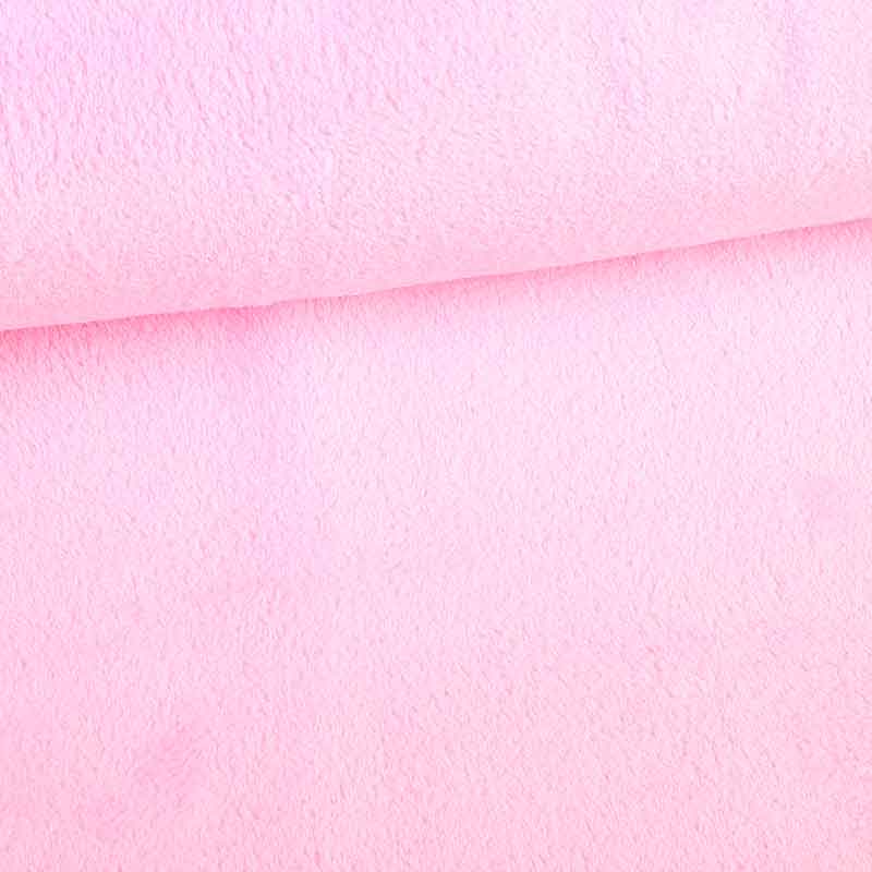 Tissu fleece wellness rose