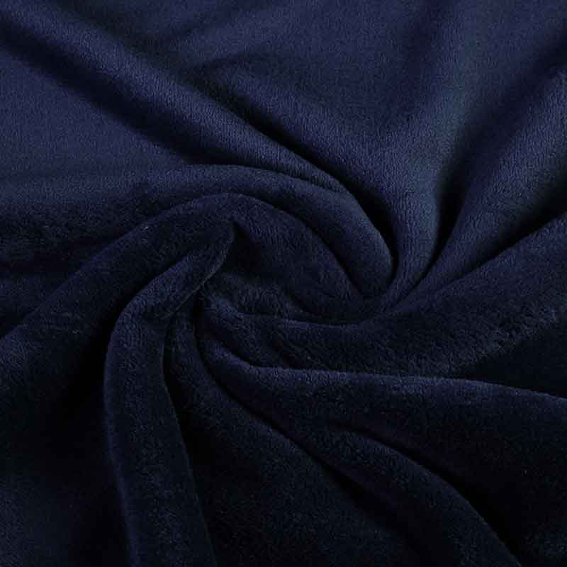 Tissu Wellness fleece bleu marine