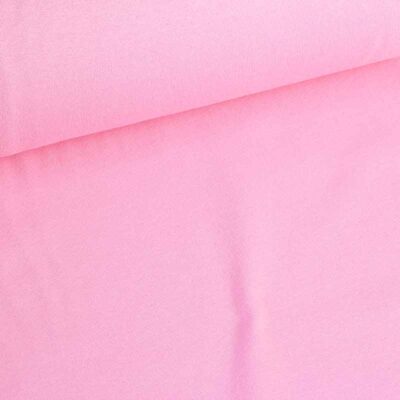 Tissu bord côte rose