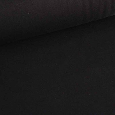 Tissu bord côtelé noir