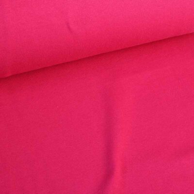 Tissu bord côtelé fuchsia foncé