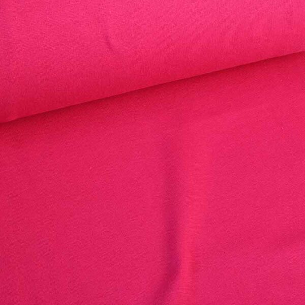 Tissu bord côtelé fuchsia foncé