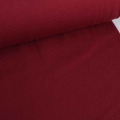 Tissu bord rouge vin