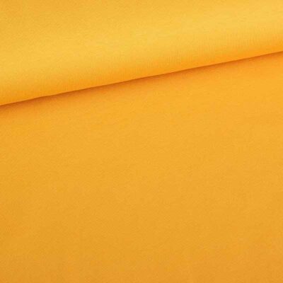 Tissu French Terry jaune ocre