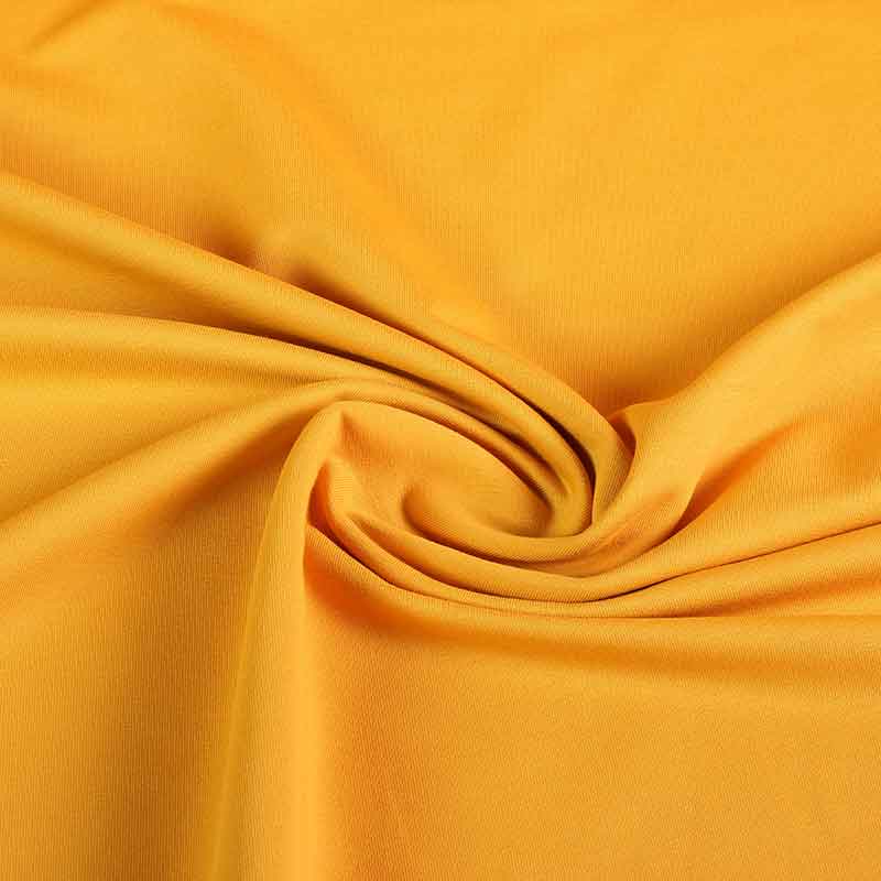 Tissu French Terry jaune ocre