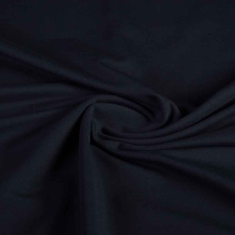 Tissu French Terry bleu marine foncé