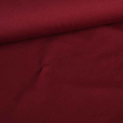 Tissu French Terry bordeaux