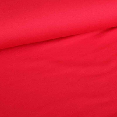 Tissu French Terry rouge