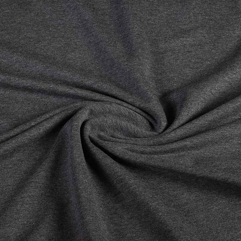 Tissu French Terry anthracite chiné