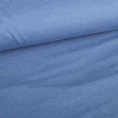 Tissu French Terry jeans chiné