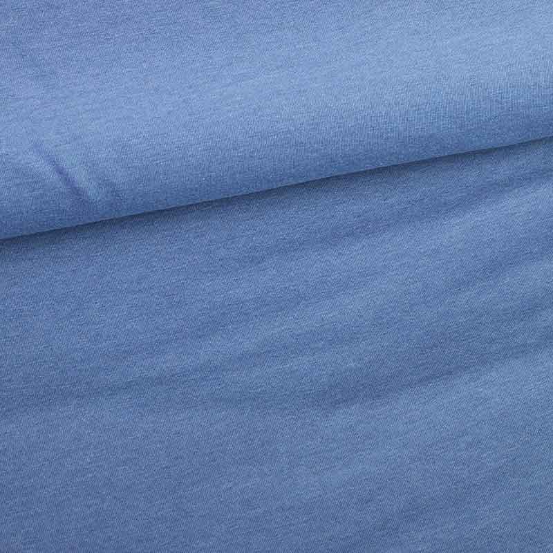 Tissu French Terry jeans chiné