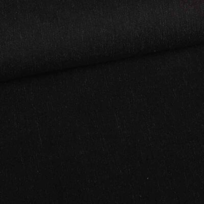 Tissu denim lavé noir
