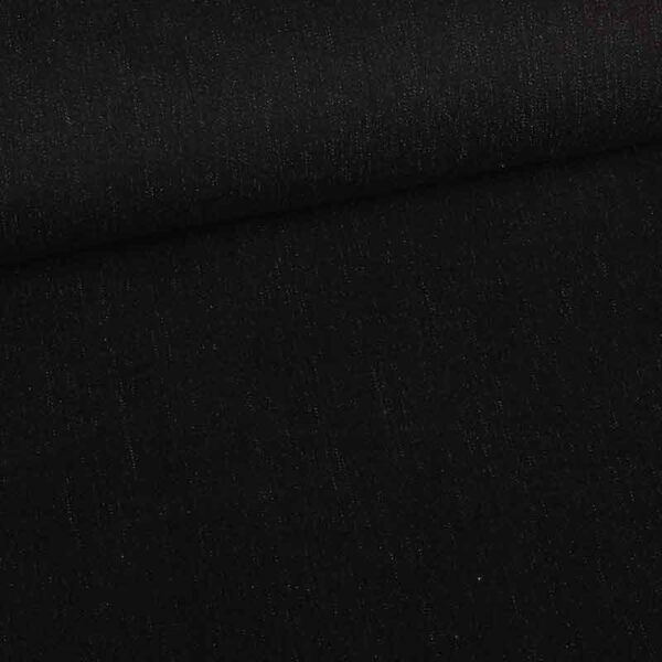 Tissu denim lavé noir