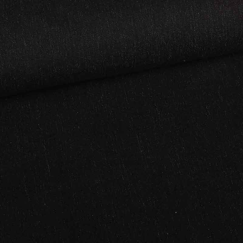 Tissu denim lavé noir