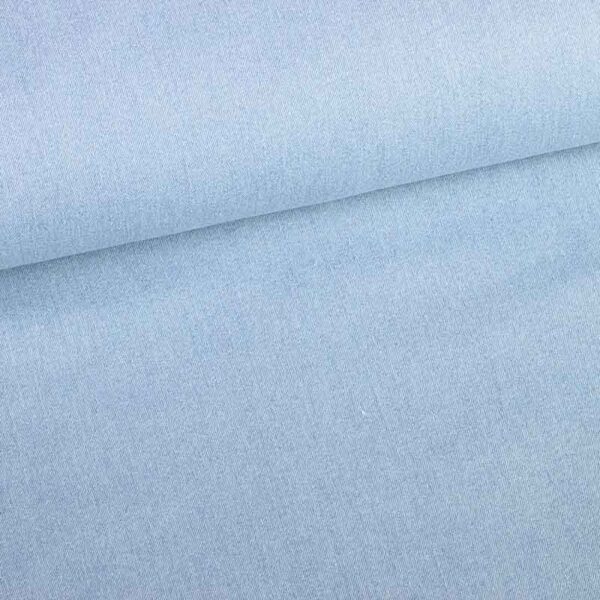 Tissu denim bleu clair lavé