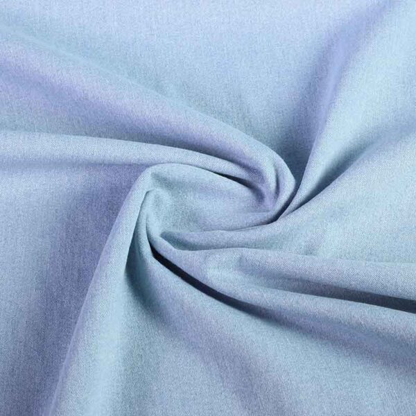 Tissu denim bleu clair lavé