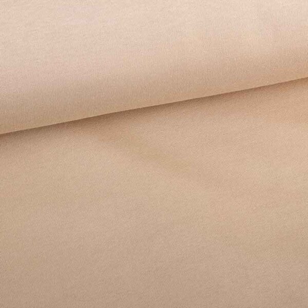 Tissu jogging sweat brossé beige