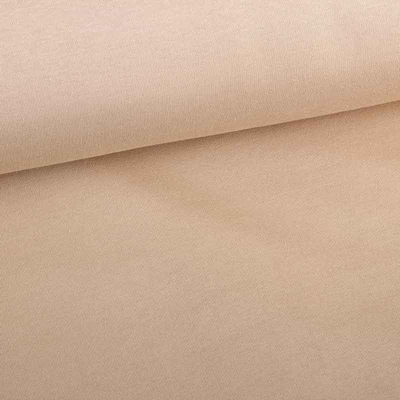 Tissu jogging sweat brossé beige